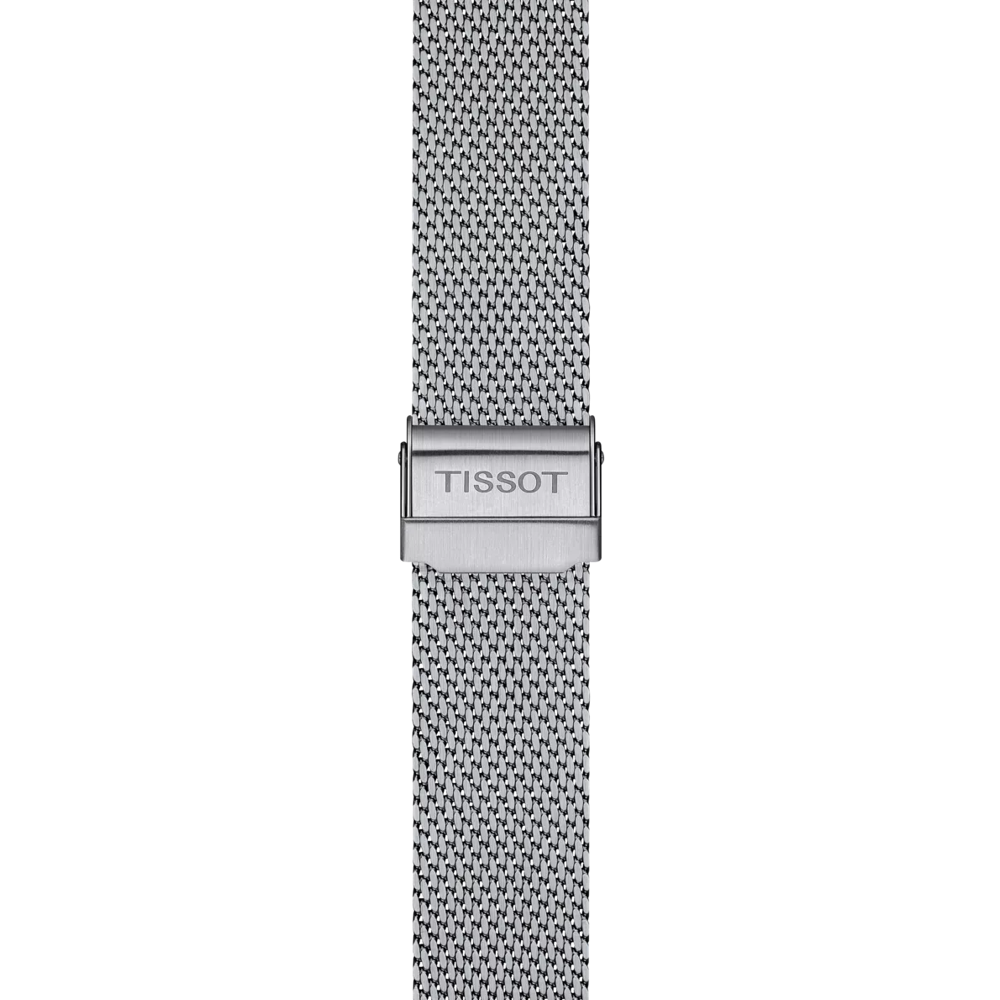 Original Tissot Milanaise Edelstahlarmband Grau Bandanstoss 20 mm