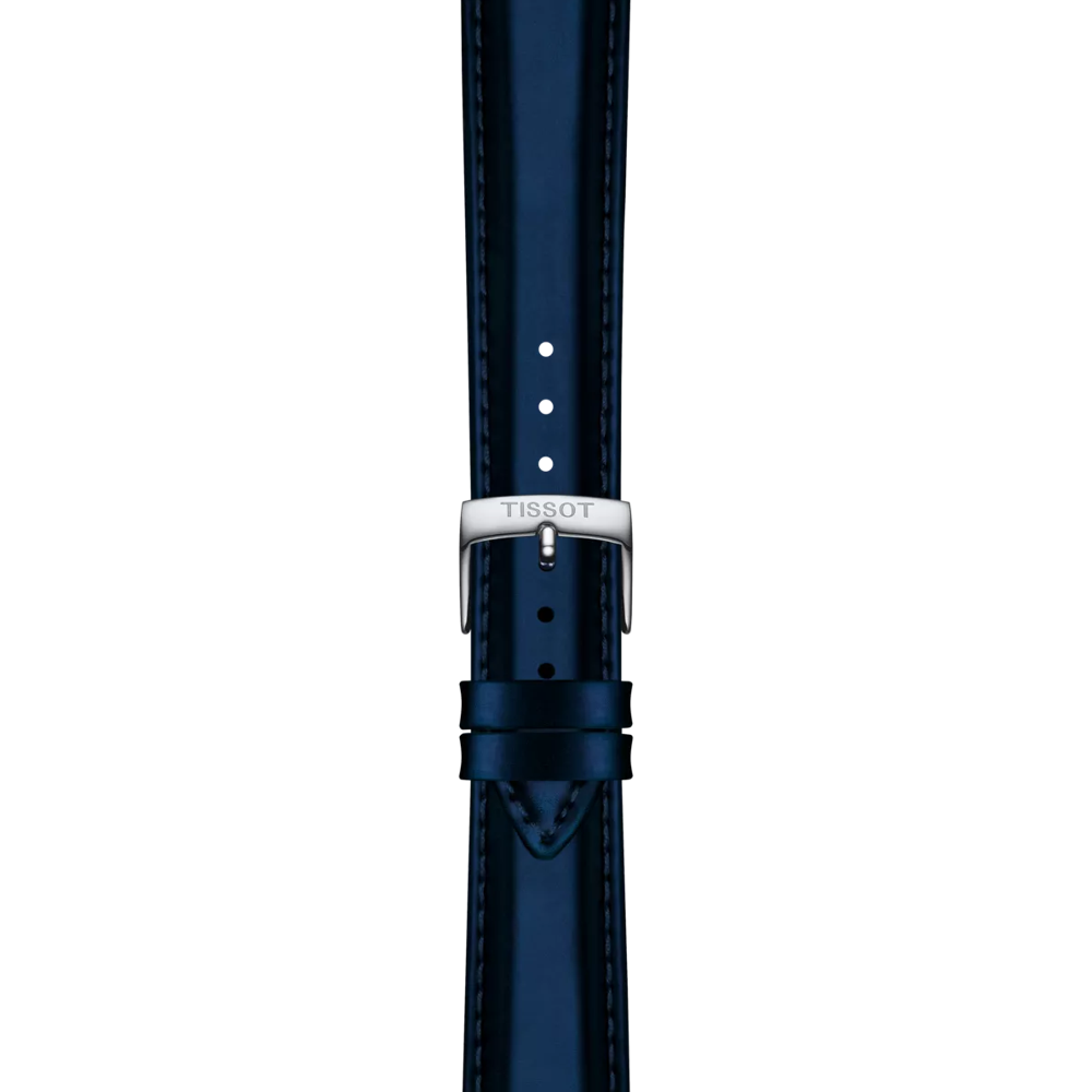 Original Tissot Synthetikarmband blau Bandanstoss 18 mm