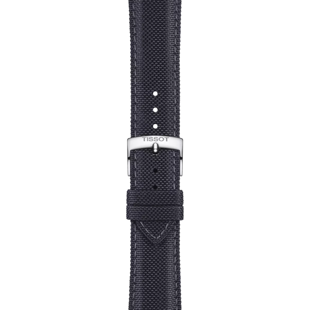 Original Tissot Textilarmband anthrazit Bandanstoss 21 mm