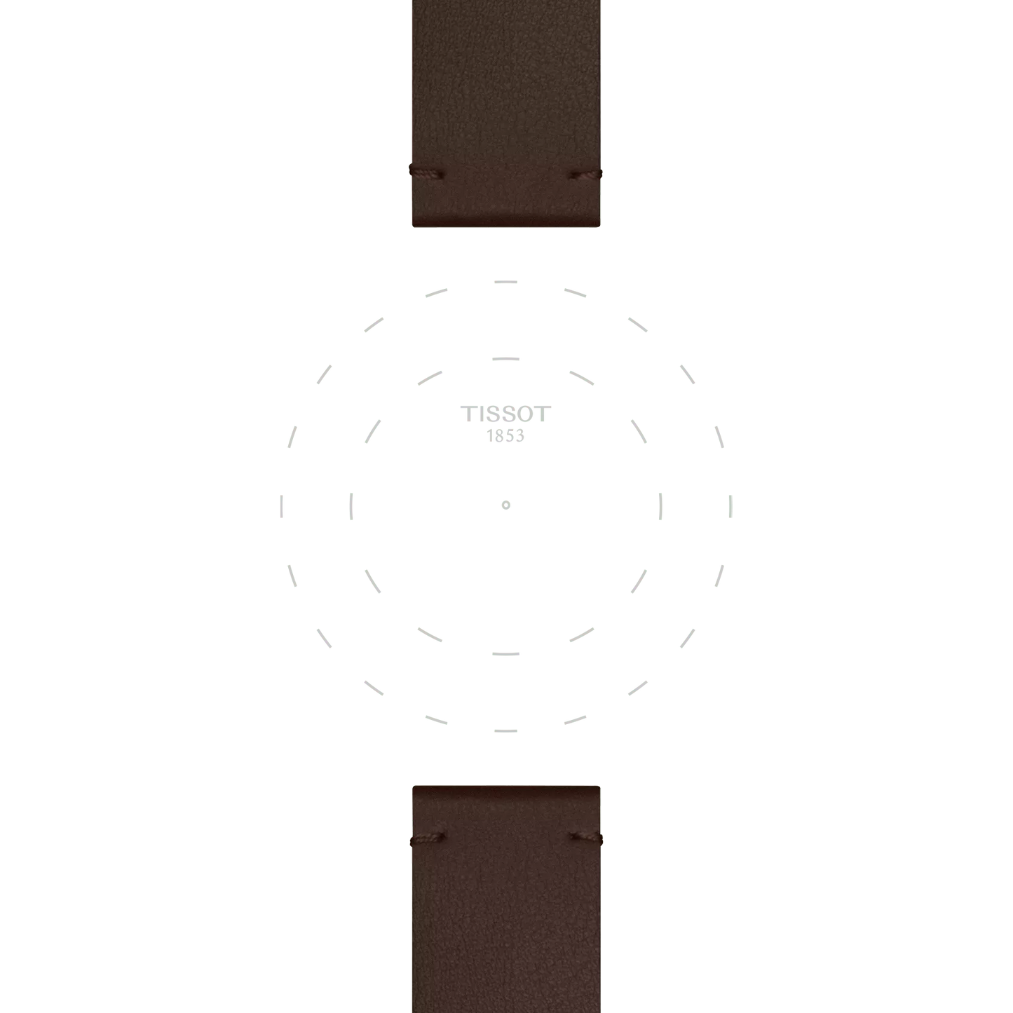 Original Tissot Synthetikarmband braun Bandanstoss 20 mm