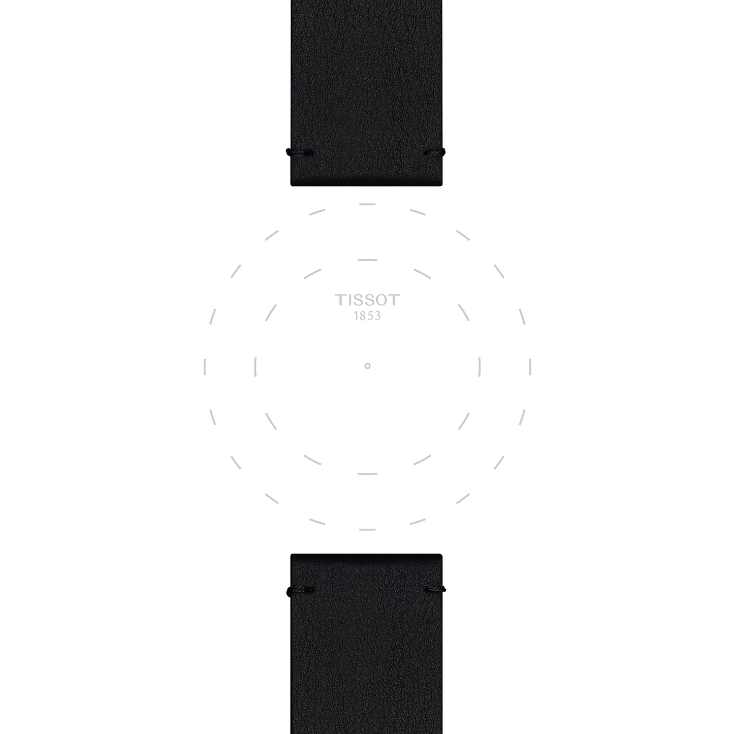 Original Tissot Synthetikarmband schwarz Bandanstoss 22 mm