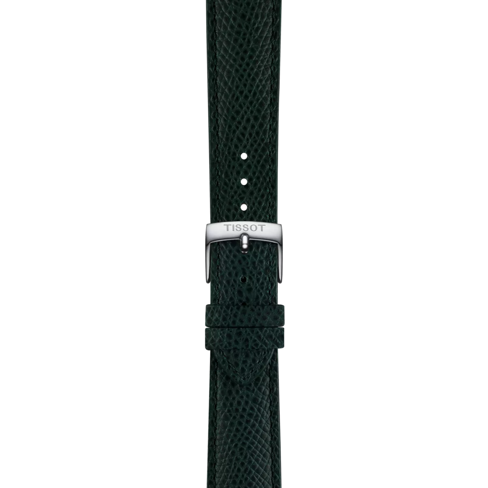 Original Tissot Lederarmband dunkelgrün Bandanstoß 18 mm