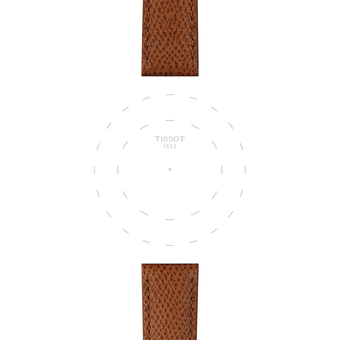 Original Tissot Lederarmband braun Bandanstoß 18 mm