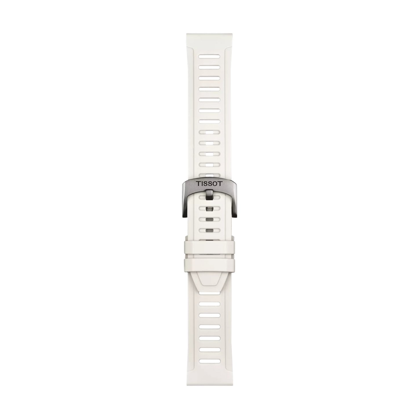 Original Tissot Silikonarmband weiß Bandanstoß 21 mm