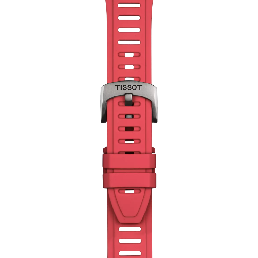 Original Tissot XS Silikonarmband rot Bandanstoß 21 mm