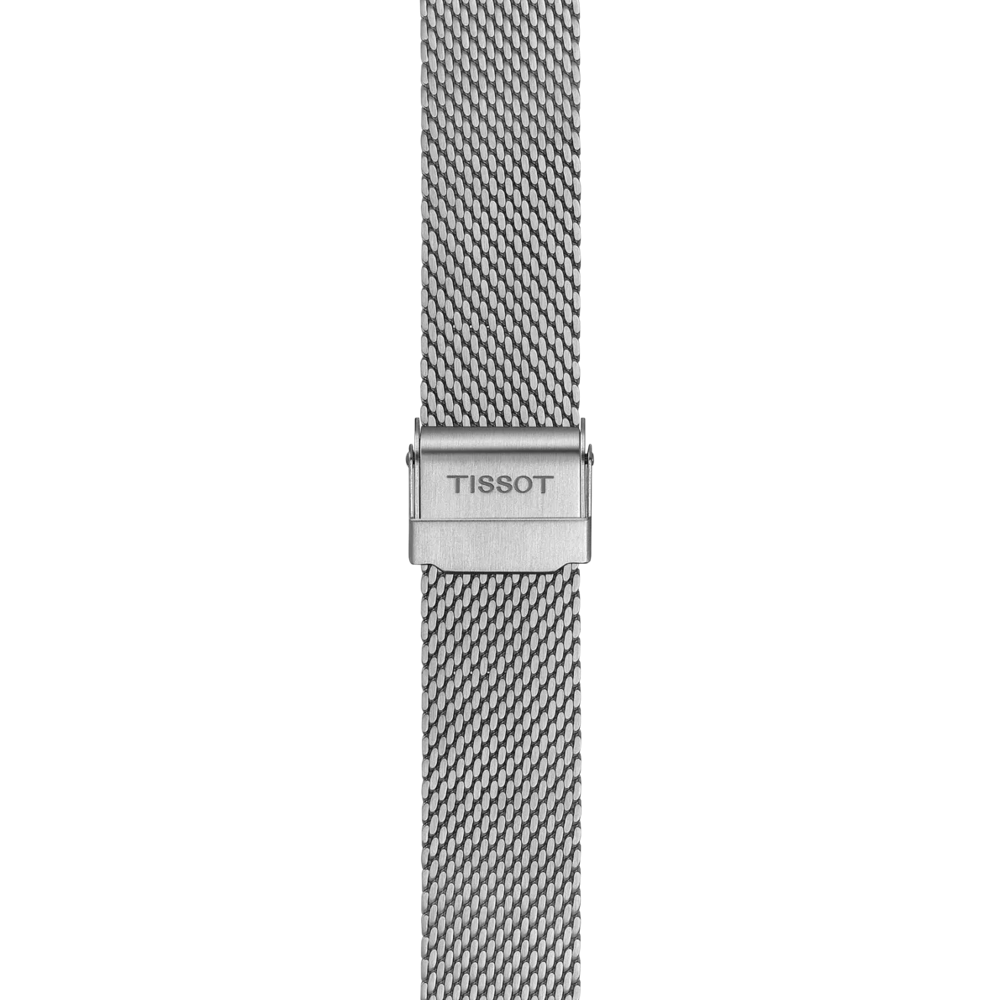 Original Tissot Milanaise Edelstahlarmband Grau Bandanstoss 18 mm