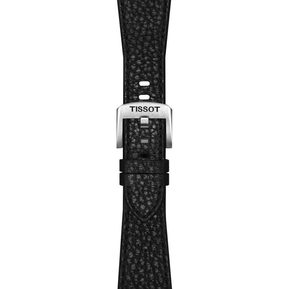 Original Tissot Lederarmband schwarz für PRX-Modelle mit 35 mm Durchmesser