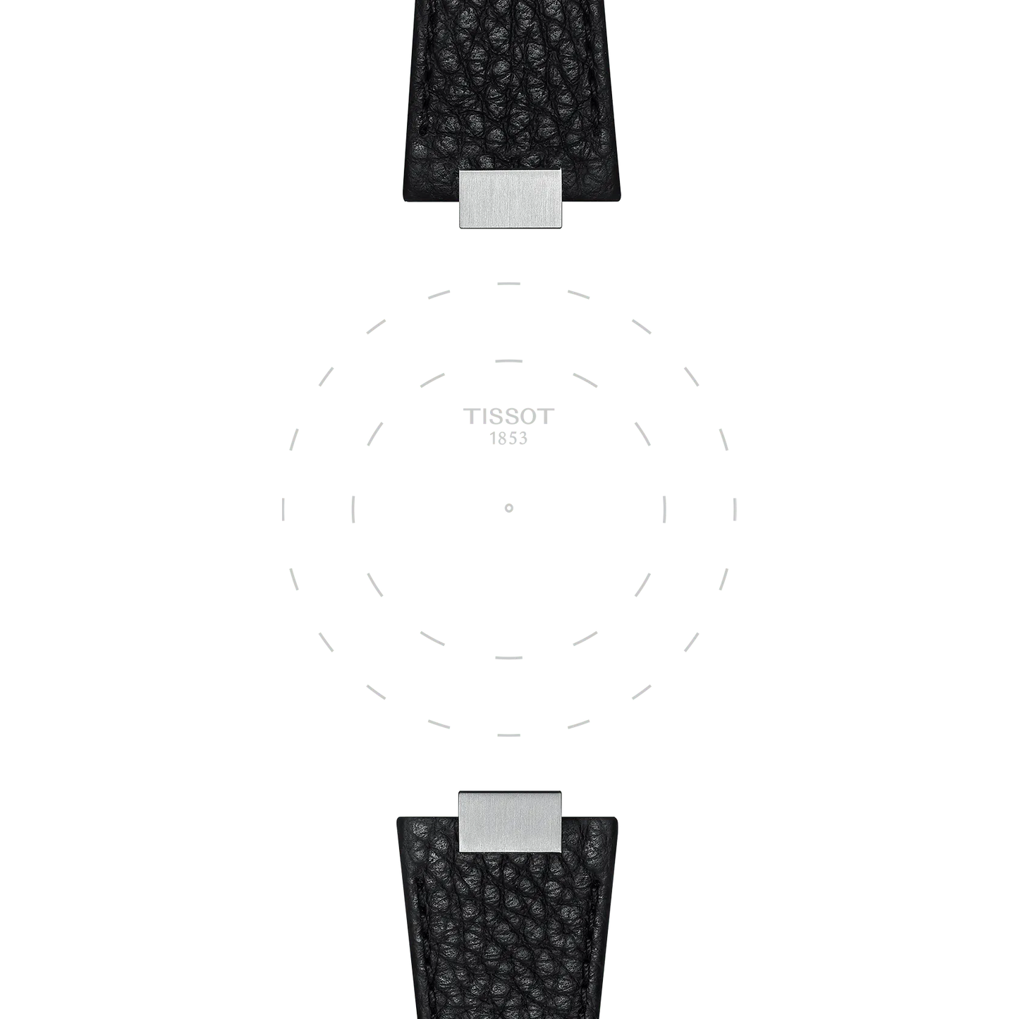 Original Tissot Lederarmband schwarz für PRX-Modelle mit 35 mm Durchmesser