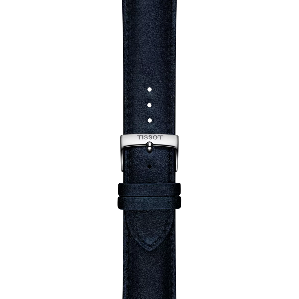 Original Tissot Synthetikarmband vegan blau Bandanstoss 22 mm