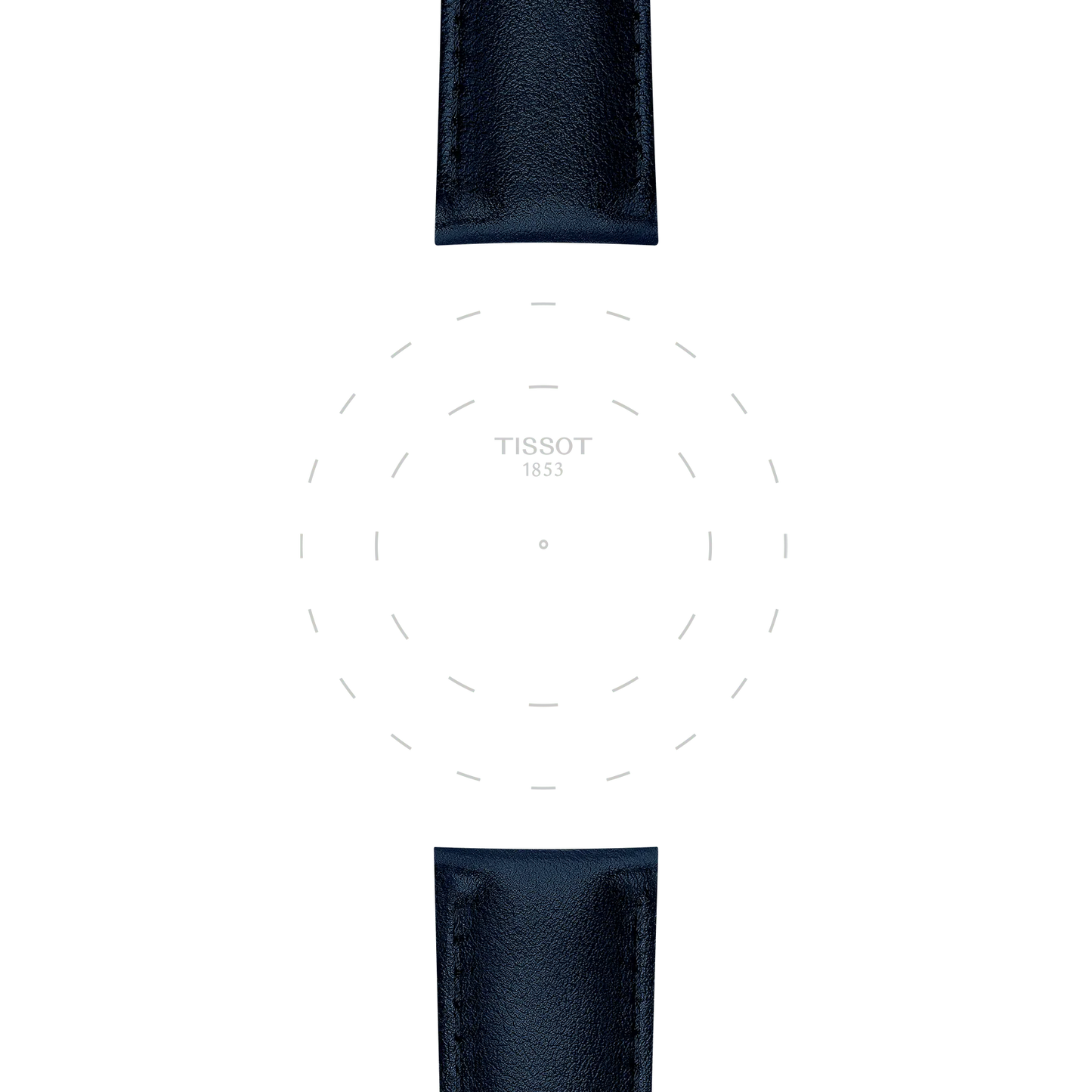 Original Tissot Synthetikarmband vegan blau Bandanstoss 22 mm