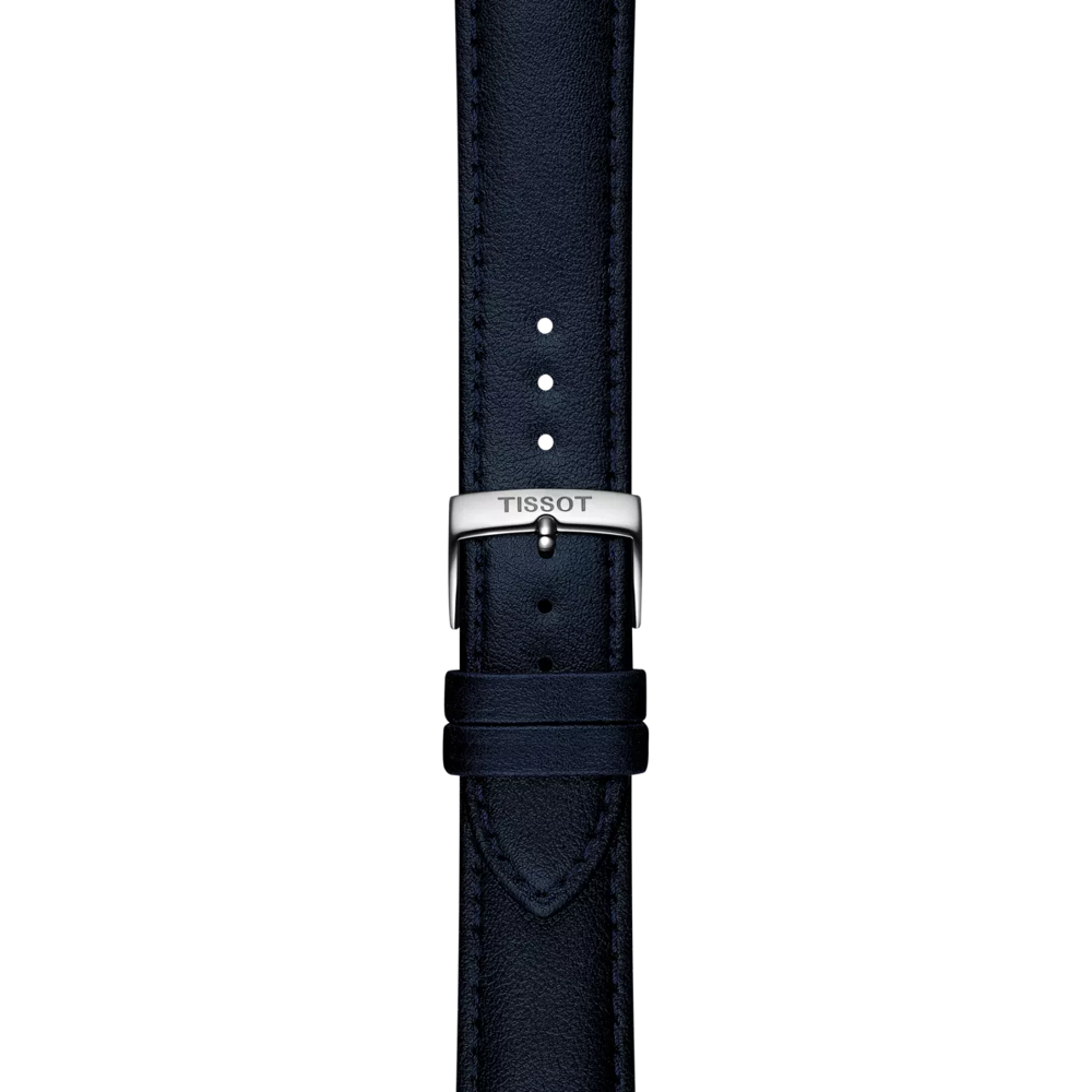 Original Tissot Synthetikarmband vegan blau Bandanstoss 20 mm