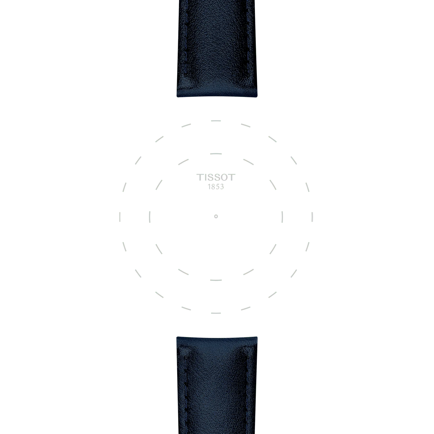 Original Tissot Synthetikarmband vegan blau Bandanstoss 20 mm