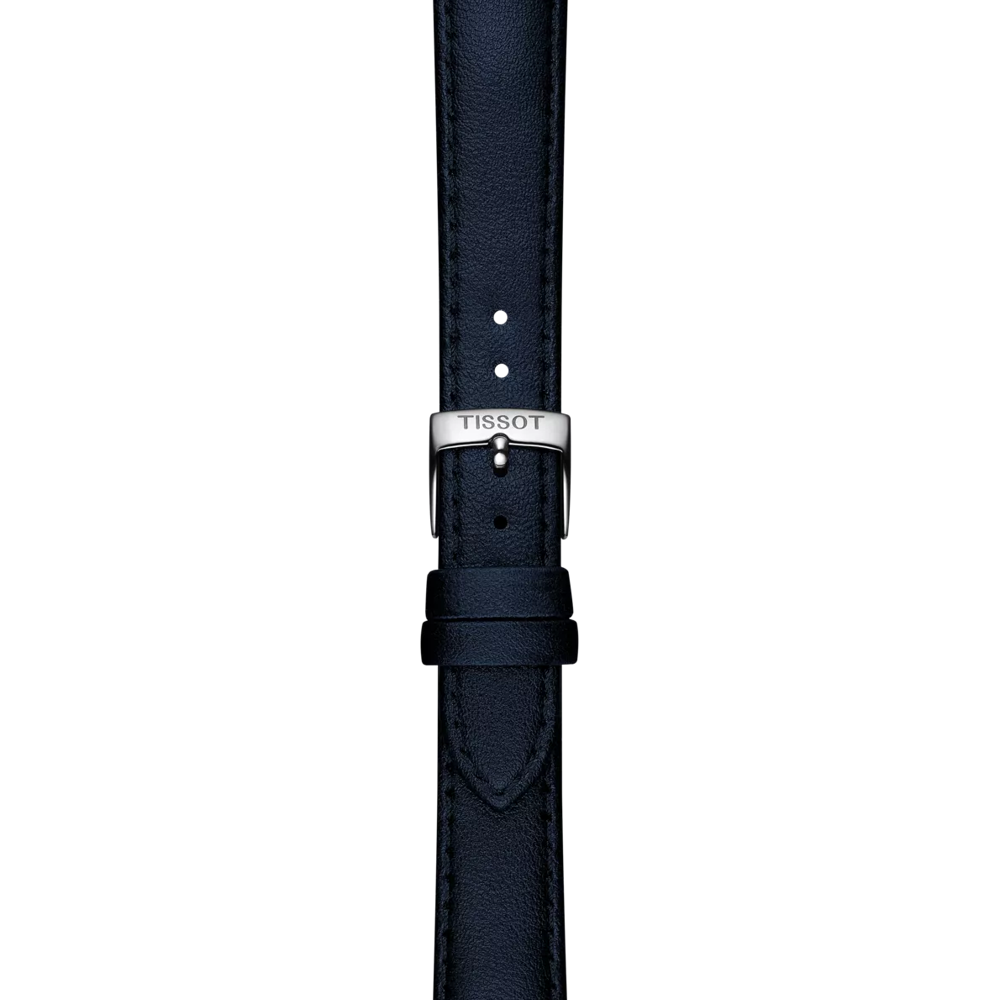 Original Tissot Synthetikarmband vegan blau Bandanstoss 16 mm