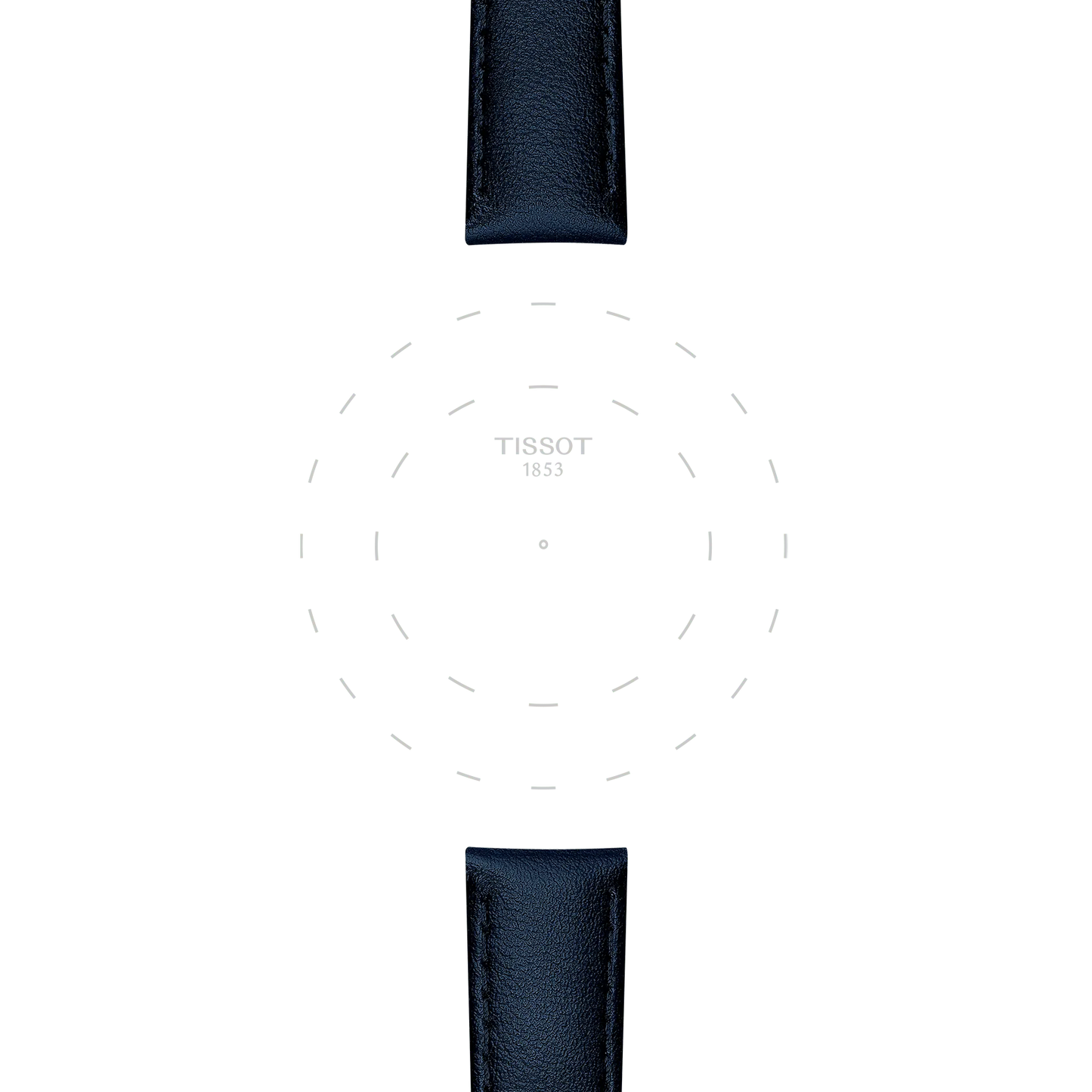 Original Tissot Synthetikarmband vegan blau Bandanstoss 16 mm