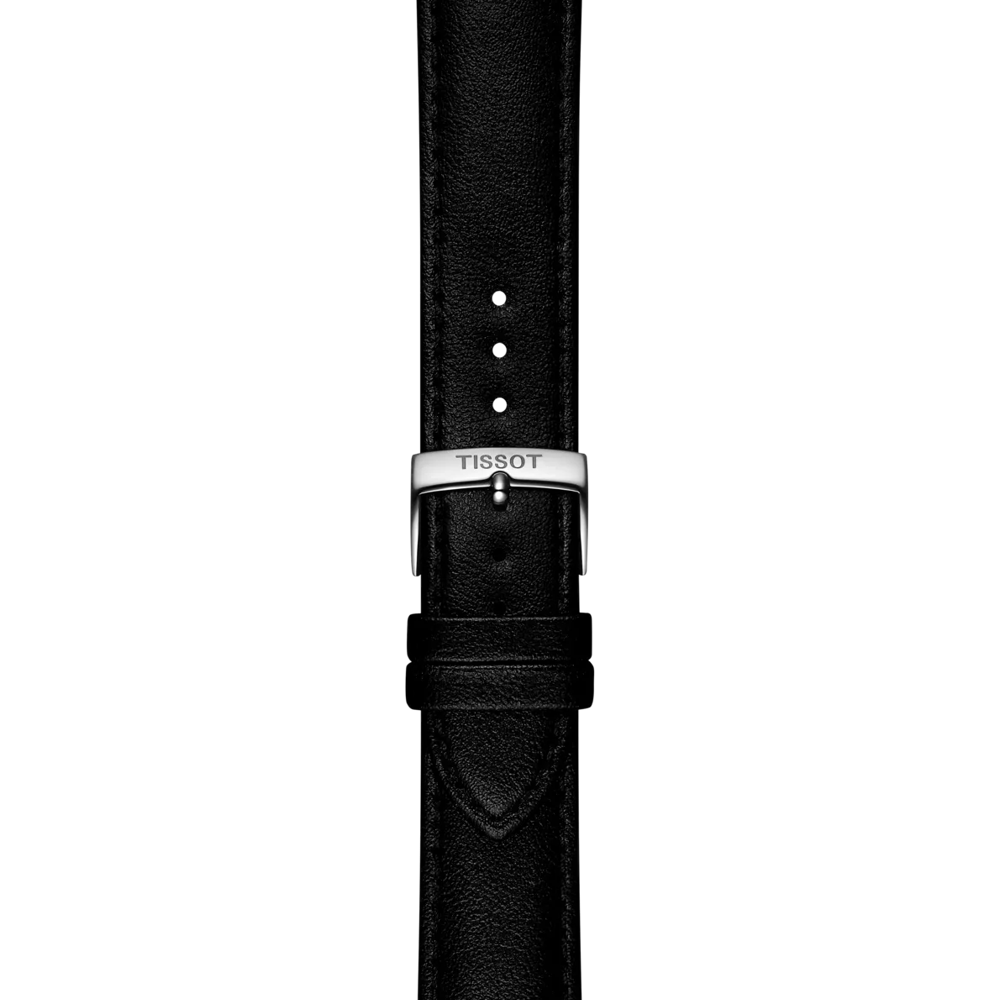 Original Tissot Synthetikarmband vegan schwarz Bandanstoss 20 mm