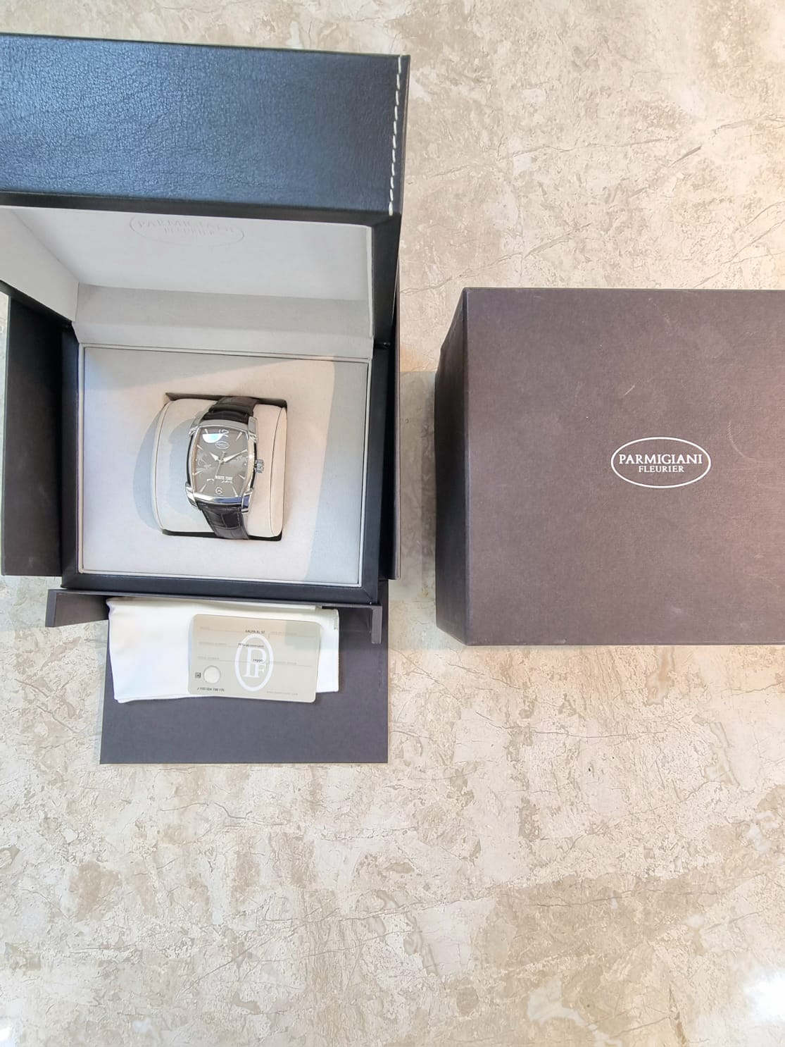 Parmigiani Fleurier Kalpa XL Steel HAVANE WHITE TURF 2012 Special Edition