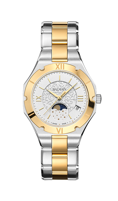 BE BALMAIN MOONPHASE, Silber