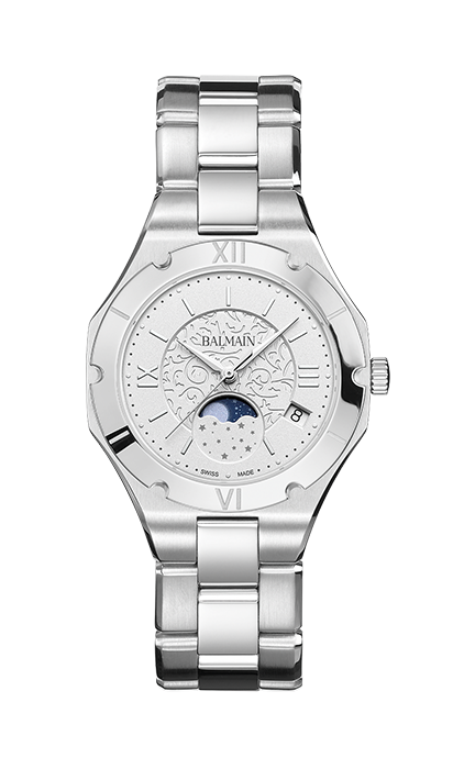 BE BALMAIN MOONPHASE, Silber