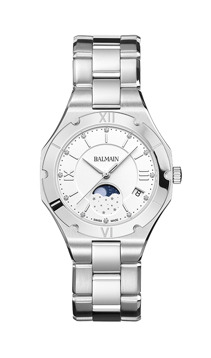 BE BALMAIN MOONPHASE, Weiss