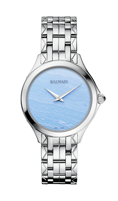 BALMAIN FLAMEA II SEMI-PRECIOUS STONES, Blau