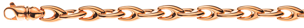 Collier Rotgold 750, V-Form, 6mm