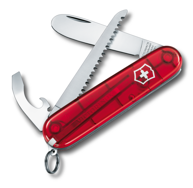 My First Victorinox, 84 mm, rot transparent