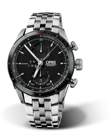 Artix GT Chronograph, 44mm, Black, Stainless steel Strap, Stainless steel screw-in security crown and pushers, Multi-piece stainless steel case