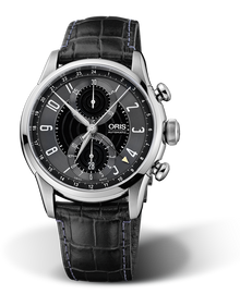 RAID 2012 Chronograph Limited Edition, 43.50mm, Black, Leather Strap, Stainless steel crown and pushers, Multi-piece stainless steel case