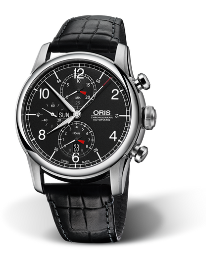 RAID 2013 Limited Edition, 44mm, Black, Leather Strap, Stainless steel crown and pushers, Multi-piece stainless steel case