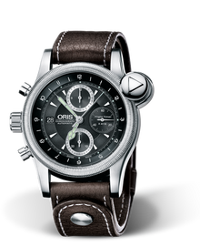 Flight Timer R4118 Limited Edition, 44mm, Black, Leather Strap, Stainless steel crown, vertical crown and pushers, Multi-piece stainless steel case