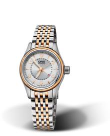Big Crown Pointer Date, 29mm, Grey, Stainless steel Strap, Stainless steel screw-in security crown, Multi-piece stainless steel case, rose gold PVD plated top ring