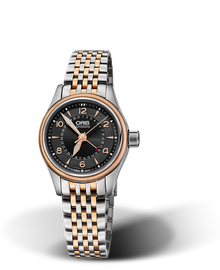 Big Crown Pointer Date, 29mm, Black, Stainless steel Strap, Stainless steel screw-in security crown, Multi-piece stainless steel case, rose gold PVD plated top ring