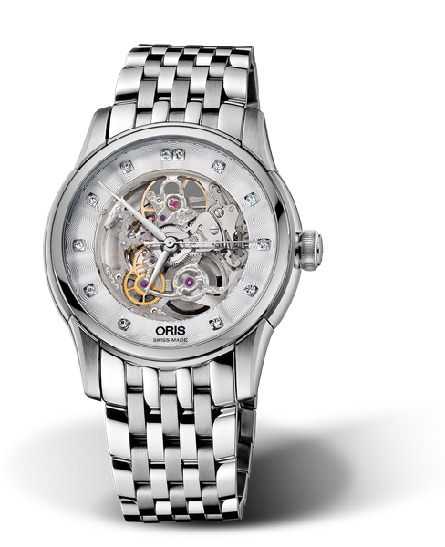 Artelier Skeleton Diamonds, 40.50mm, Grey, Stainless steel Strap, Stainless steel crown, Multi-piece stainless steel case