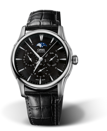 Artelier Complication 2007, 40.50mm, Black, Leather Strap, Stainless steel crown, Multi-piece stainless steel case