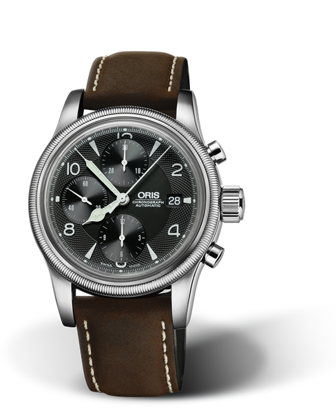 Oskar Bider Limited Edition, 42mm, Black, Leather Strap, Stainless steel crown, Multi-piece stainless steel case