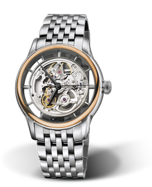 Artelier Translucent Skeleton, 40.50mm, Grey, Stainless steel Strap, Stainless steel crown, Multi-piece stainless steel case, 18K rose gold top ring