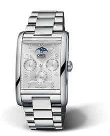 Rectangular Complication, 32.00 x 47mm, Grey, Stainless steel Strap, Stainless steel crown, Multi-piece stainless steel case