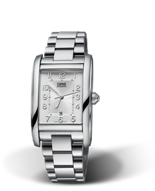 Rectangular Date, 25.00 x 39mm, Grey, Stainless steel Strap, Stainless steel crown, Multi-piece stainless steel case