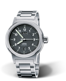 BC3 Day Date, 42mm, Black, Stainless steel Strap, Stainless steel screw-in security crown, Multi-piece stainless steel case