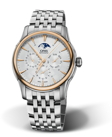 Artelier Complication, 40.50 mm, Grey, Stainless steel Strap, Stainless steel crown, Multi-piece stainless steel case, 18K rose gold top ring