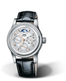 Big Crown Complication 2004, 38mm, Grey, Leather Strap, Stainless steel crown, Multi-piece stainless steel case