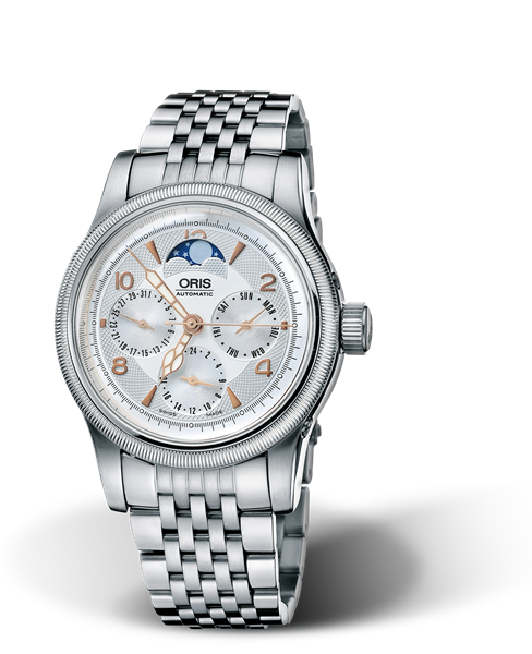 Big Crown Complication 2004, 38mm, Grey, Stainless steel Strap, Stainless steel crown, Multi-piece stainless steel case