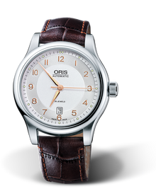Classic Date 2006, 42mm, Grey, Leather Strap, Stainless steel crown, Multi-piece stainless steel case