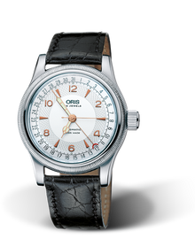 Big Crown Original Pointer Date, 40mm, Grey, Leather Strap, Stainless steel crown, Multi-piece stainless steel case