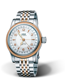 Big Crown Original Pointer Date, 40mm, Grey, Stainless steel Strap, Stainless steel crown, Multi-piece stainless steel case, rose gold plated top ring