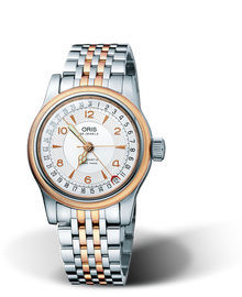 Big Crown Original Pointer Date, 36mm, Grey, Stainless steel Strap, Stainless steel crown, Multi-piece stainless steel case, rose gold plated top ring