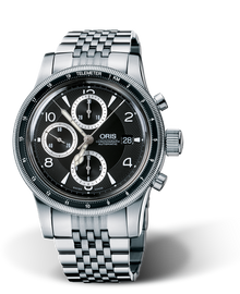Big Crown Telemeter Chronograph, 43mm, Black, Stainless steel Strap, Stainless steel crown and pushers, Multi-piece stainless steel case, telemeter scale top ring