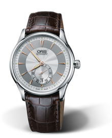 Artelier Small Second, Date, 40mm, Grey, Leather Strap, Stainless steel crown, Multi-piece stainless steel case