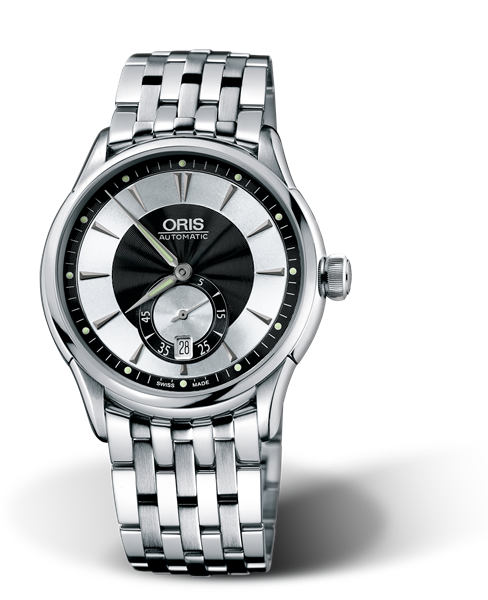 Artelier Small Second, Date, 40mm, Black, Stainless steel Strap, Stainless steel crown, Multi-piece stainless steel case