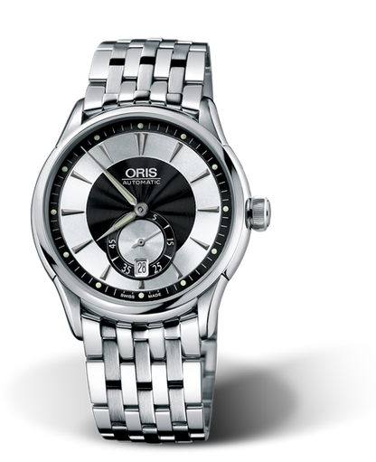 Artelier Small Second, Date, 40mm, Black, Stainless steel Strap, Stainless steel crown, Multi-piece stainless steel case